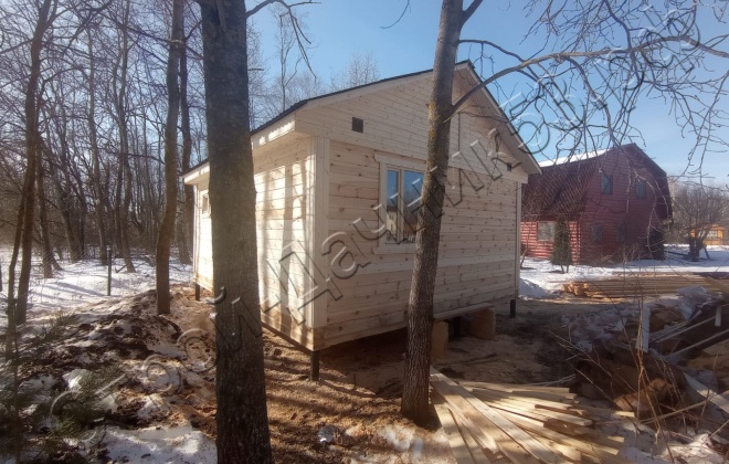 4 Брусовая баня Б-3, 6х5м, 26 М², Московская область, Сергиево-Посадский район, СНТ «Алмазово-2» (13)